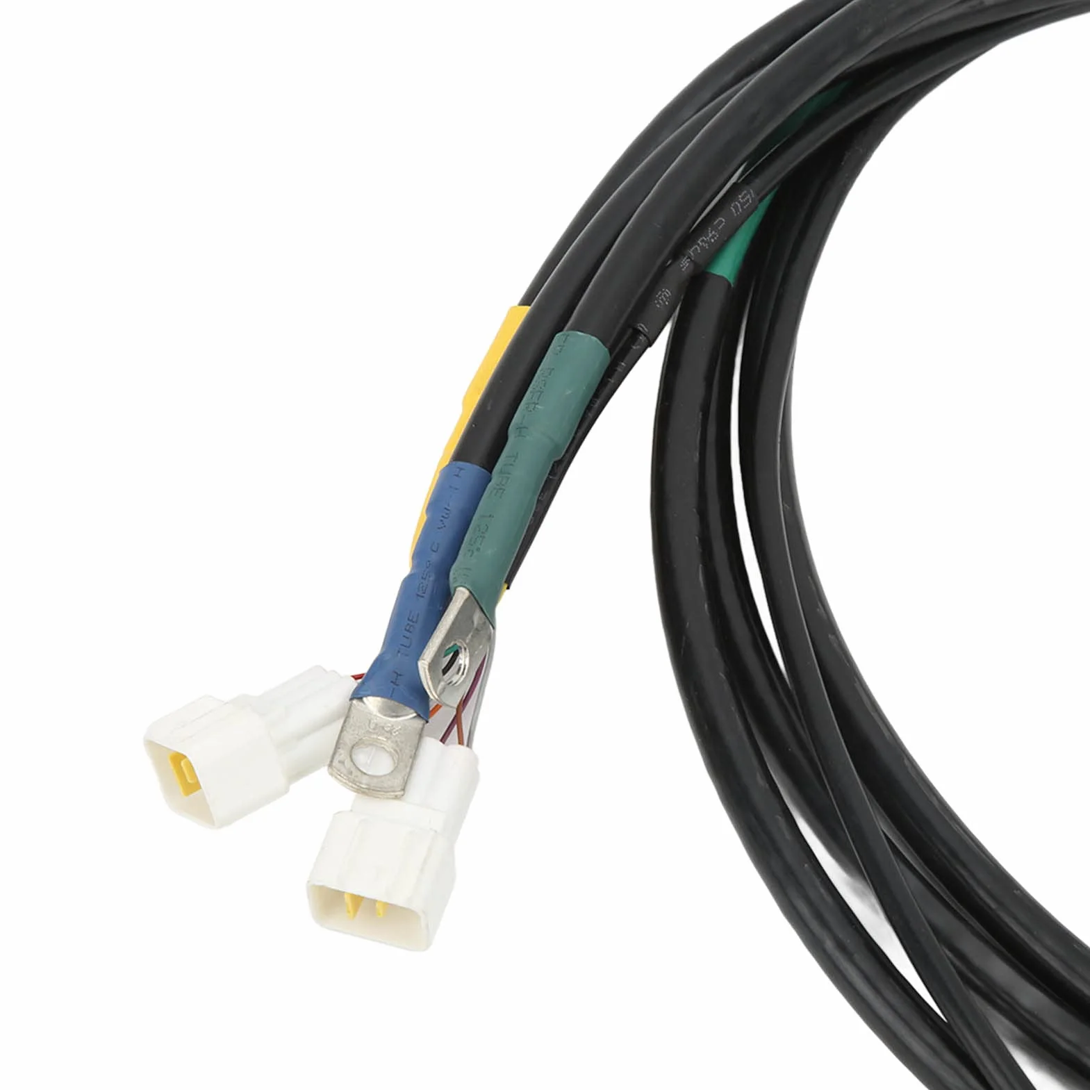 Dioche 4 szt. Przedłużacz Silnika Miedziany Kabel Silnikowy Dzielony o Długości 25 mm² i Długości 35 M do Akcesoriów do Pojazdów Elektrycznych