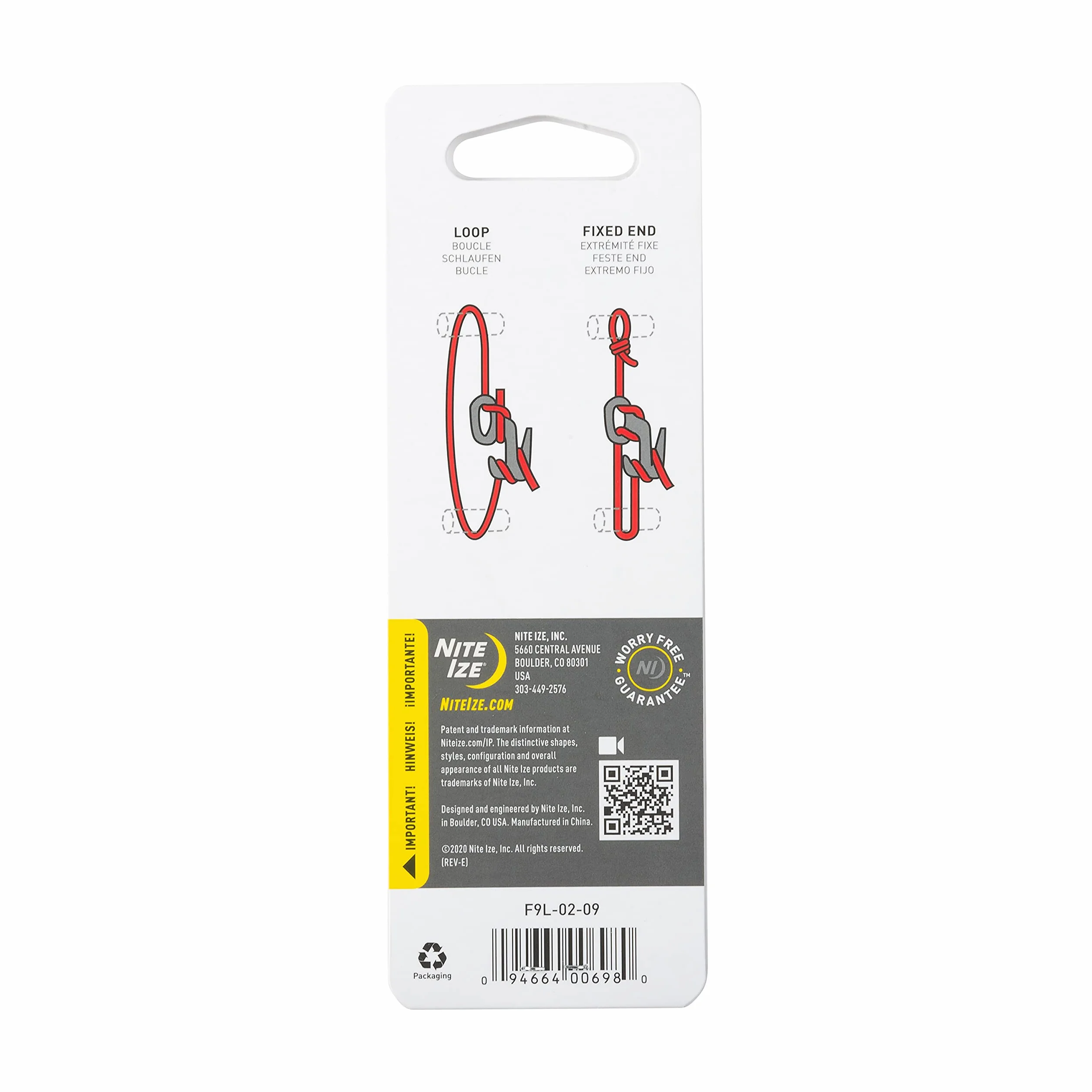 Nite Ize F9L-02-01 Rysunek 9, srebrny, L