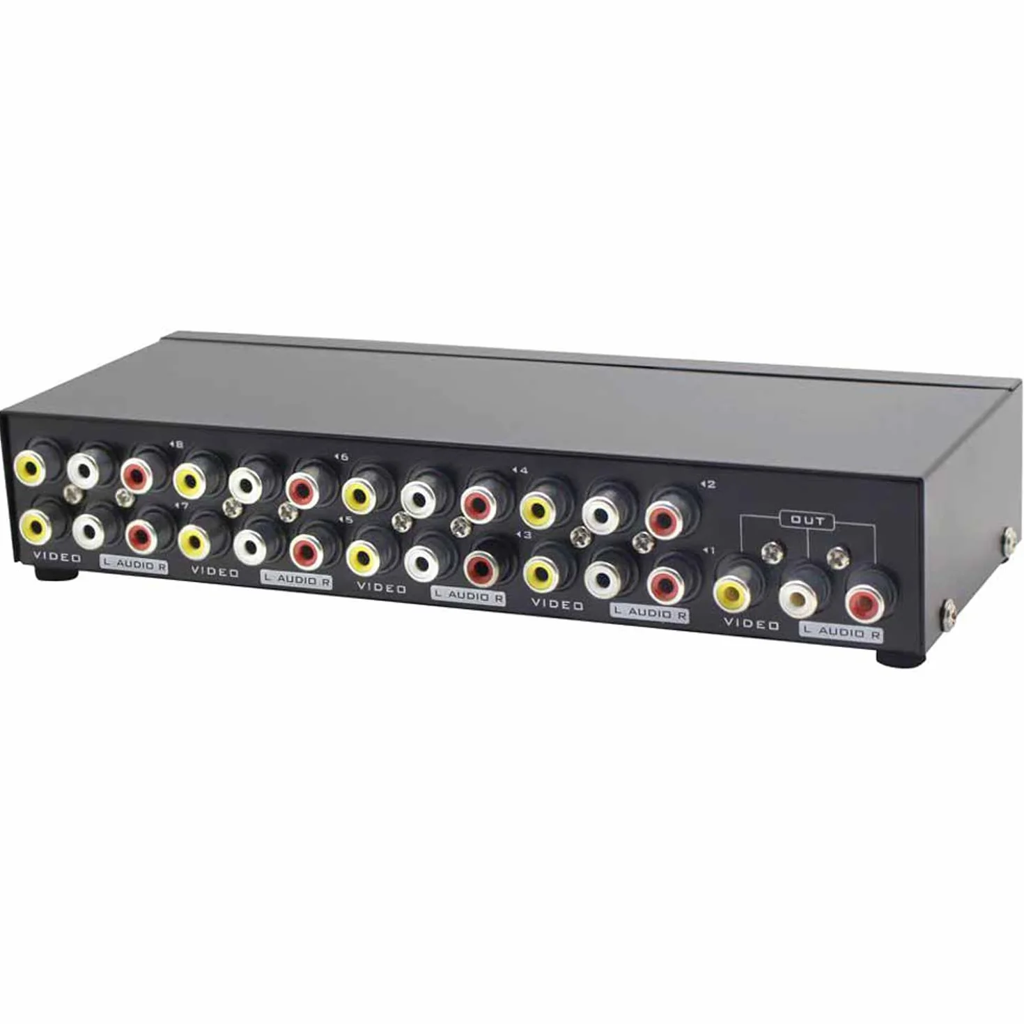 Panlong 8 wejść RCA 8 w 1 przełącznik AV do konsoli do gier DVD STB