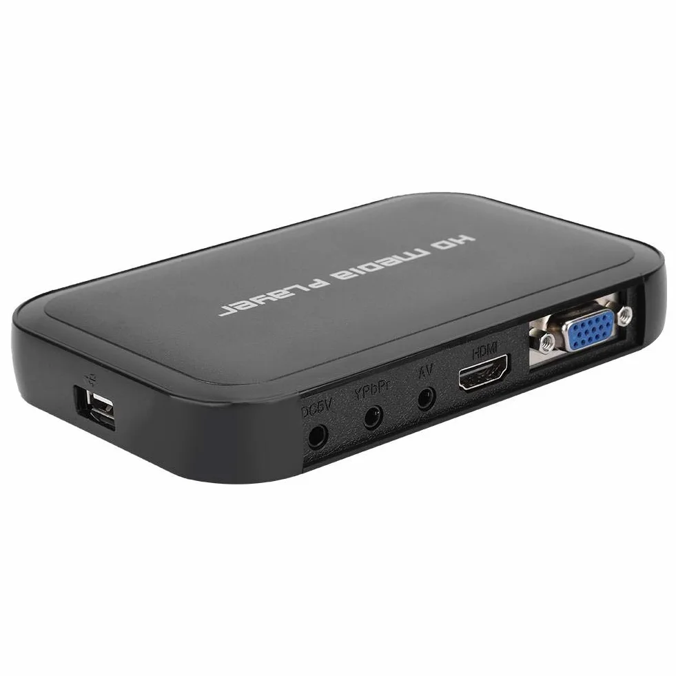 Odtwarzacz HDMI, 1080P Mini HDMI Obsługa odtwarzacza multimedialnego Karta SD/MMC, dysk U, przenośny dysk twardy Sieciowy odtwarzacz wideo z dyskiem twardym do systemu kina domowego.