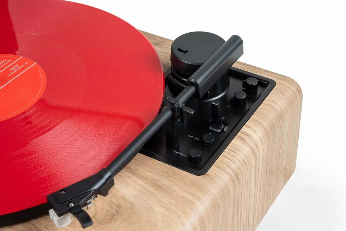 Microsistema Bluetooth con giradischi - THOMSON - Nero/Legno - Radio FM/CD/MP3/USB, 60W, Giradischi, Equalizzatore, Alimentazione 230V