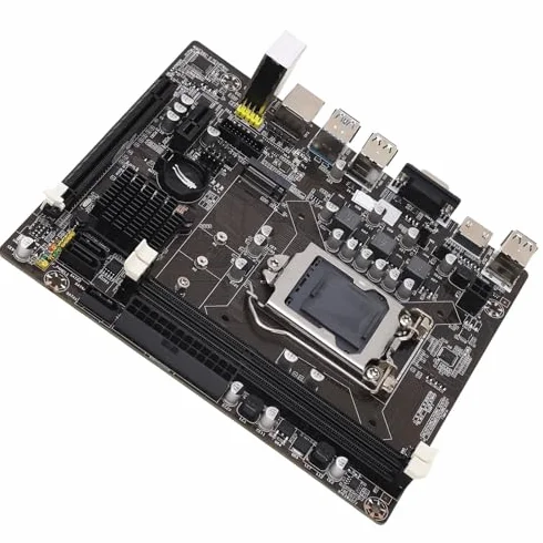 Płyta Główna do Gier DDR3, 1155 Pinów 2 DDR3 100M Mining Płyta Główna Obsługująca Procesory Corei7, I5, I3 (LGA1155), Obsługuje Cyfrowe Wyjście Wideo High Definition