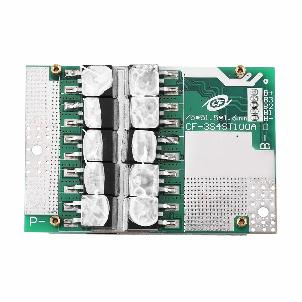 3Series 50A 11.1V / 12V / 12.6V Płyta Ochronna PCB z równoważeniem dla baterii litowej