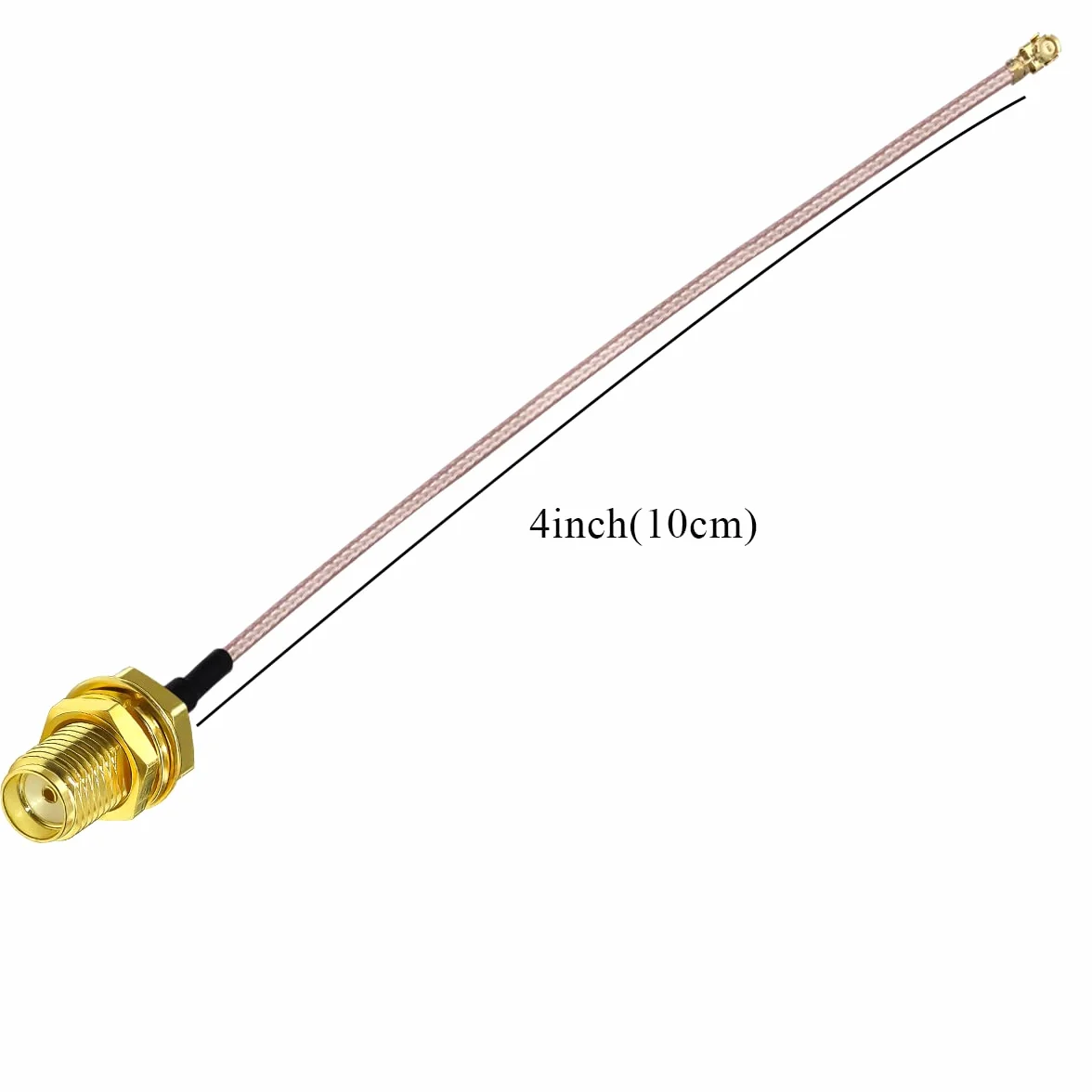 TUOLNK IPX do SMA kabel SMA żeński do U.FL IPX IPEX RG178 kabel koncentryczny do modułu GPS Mini PCI UFL do SMA kabel przedłużający anteny Wi-Fi 4 cale (10 cm) 5 szt