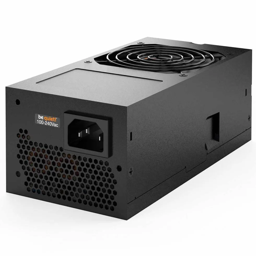 be quiet! TFX Power 3 300 W Gold, 80 Plus Gold, wentylator sterowany temperaturą wentylator 80 mm, 2 mocne przewody 12 V, 2 złącza PCIe do wydajnych GPU, BN323