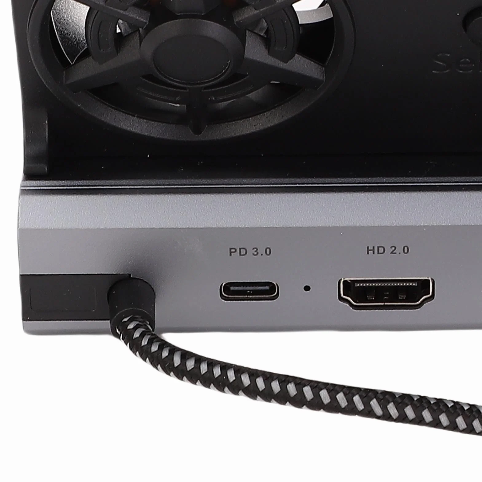Stacja Dokująca Pasuje do Konsoli do Gier Steam Deck w RJ45 1000Mbps HD Interfejs Multimedialny 2 0 4K Przy 60 Hz USB 3 0 2 0x6 PD 100W z Wentylatorami Pasuje do Pokładu ALLY a Stat Stacja
