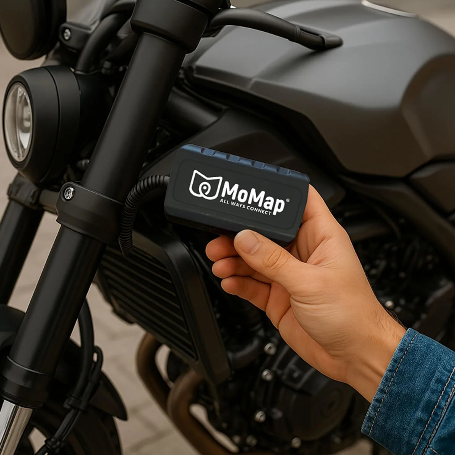 MoMap Start 4G - GPS Tracker do samochodów i motocykli, automatyczne blokowanie rozruchu po 30 sekundach, monitorowanie stanu baterii, 100% włoska aplikacja i obsługa klienta w 100% włoski