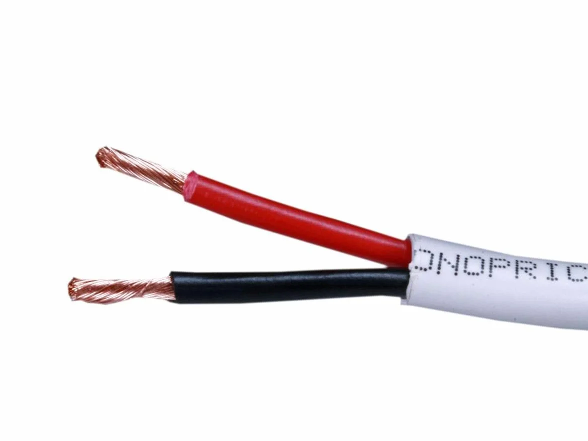 Monoprice 102822 15,2 m 16AWG CL2 znamionowy 2-przewodowy beztlenowy czysta czysta miedź kabel głośnikowy