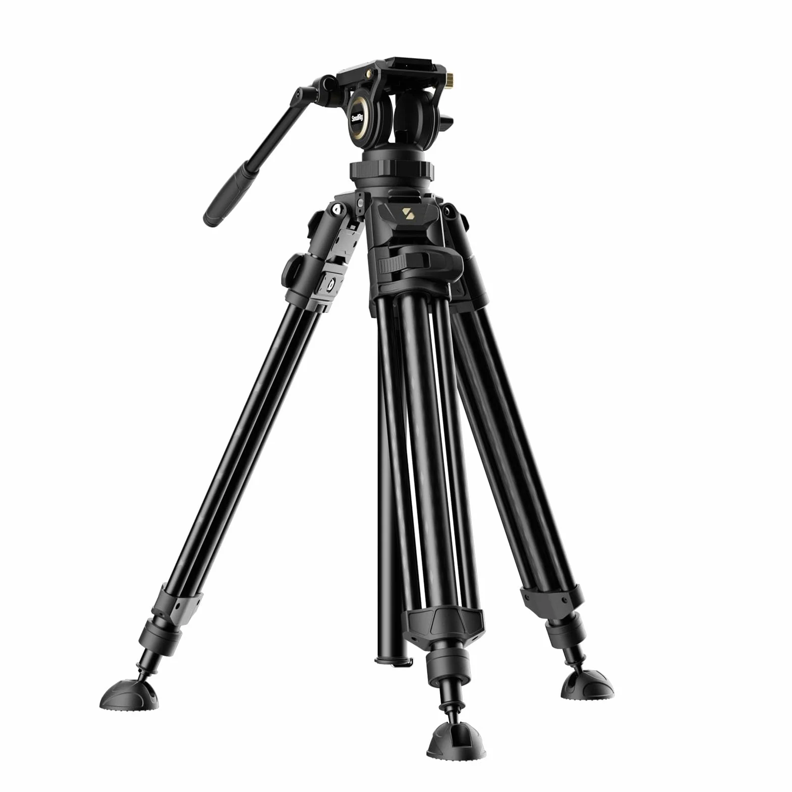SMALLRIG Statyw wideo AD-50Pro Heavy Duty, lekki statyw z włókna węglowego z jednostopniową regulacją wysokości FreeSpeed, głowicą płynną, dwutrybową płytą QR, wagą 7 funtów, do 13,2 funta-4420