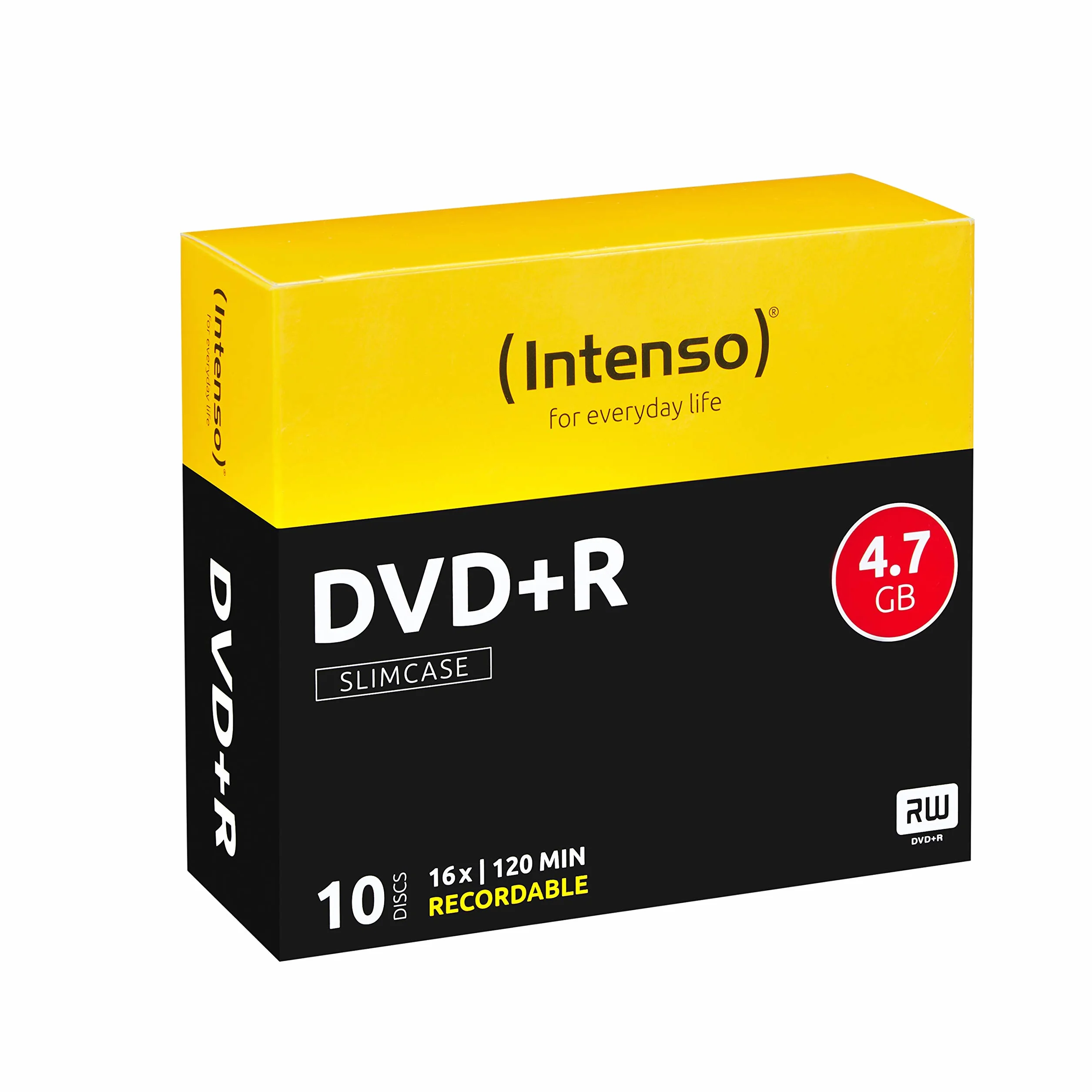 Intenso DVD+R 4,7 GB 16x Speed 10 szt. Slim Case