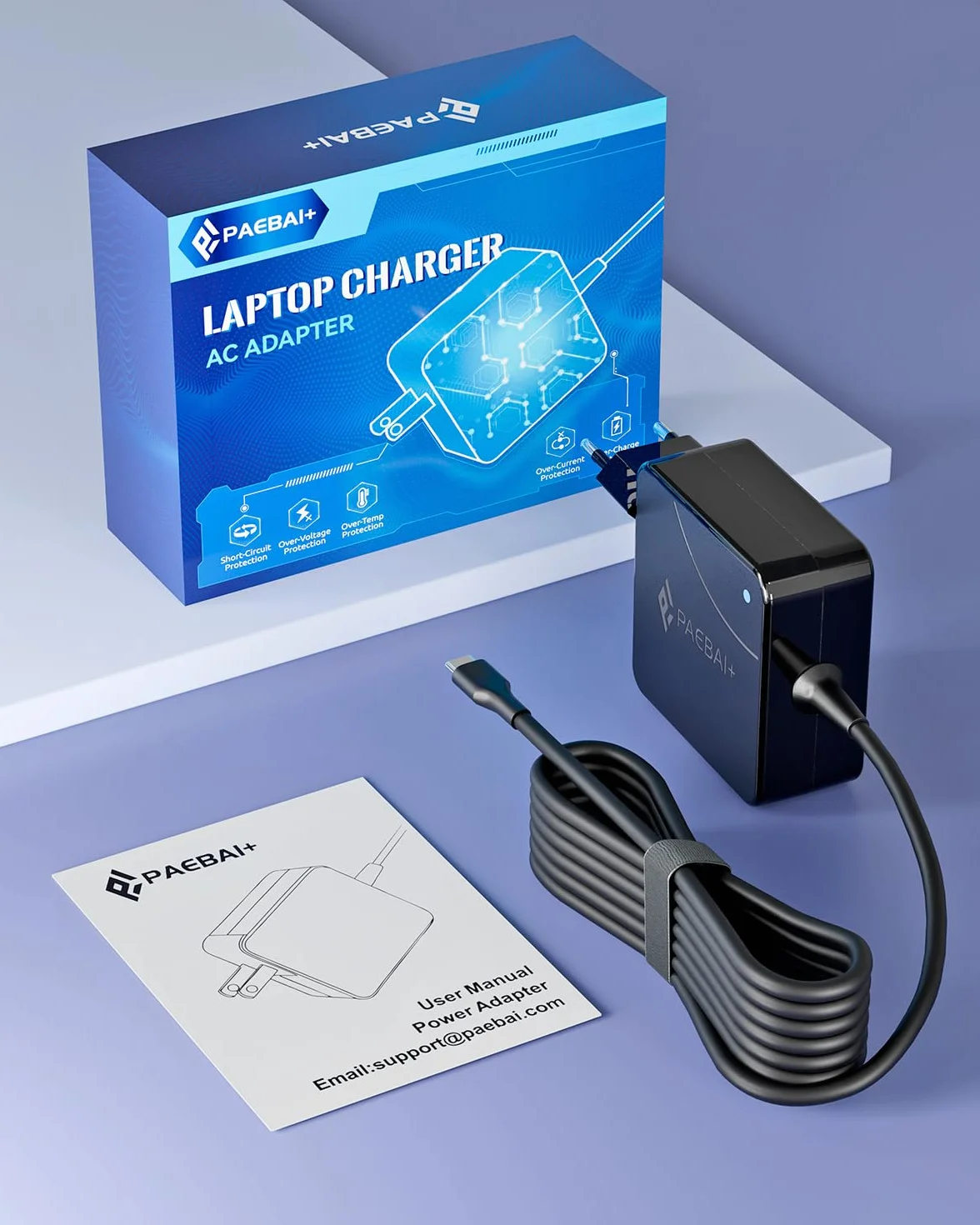 Ładowarka laptopa USB C 65W do Huawei Matebook D14 D15 13 14 15, ASUS Zenbook 14 13, Lenovo Thinkpad Dell Latitude XPS, HP Spectre Samsung Chromebook 20V 3,25A Typ C Charger Adapter