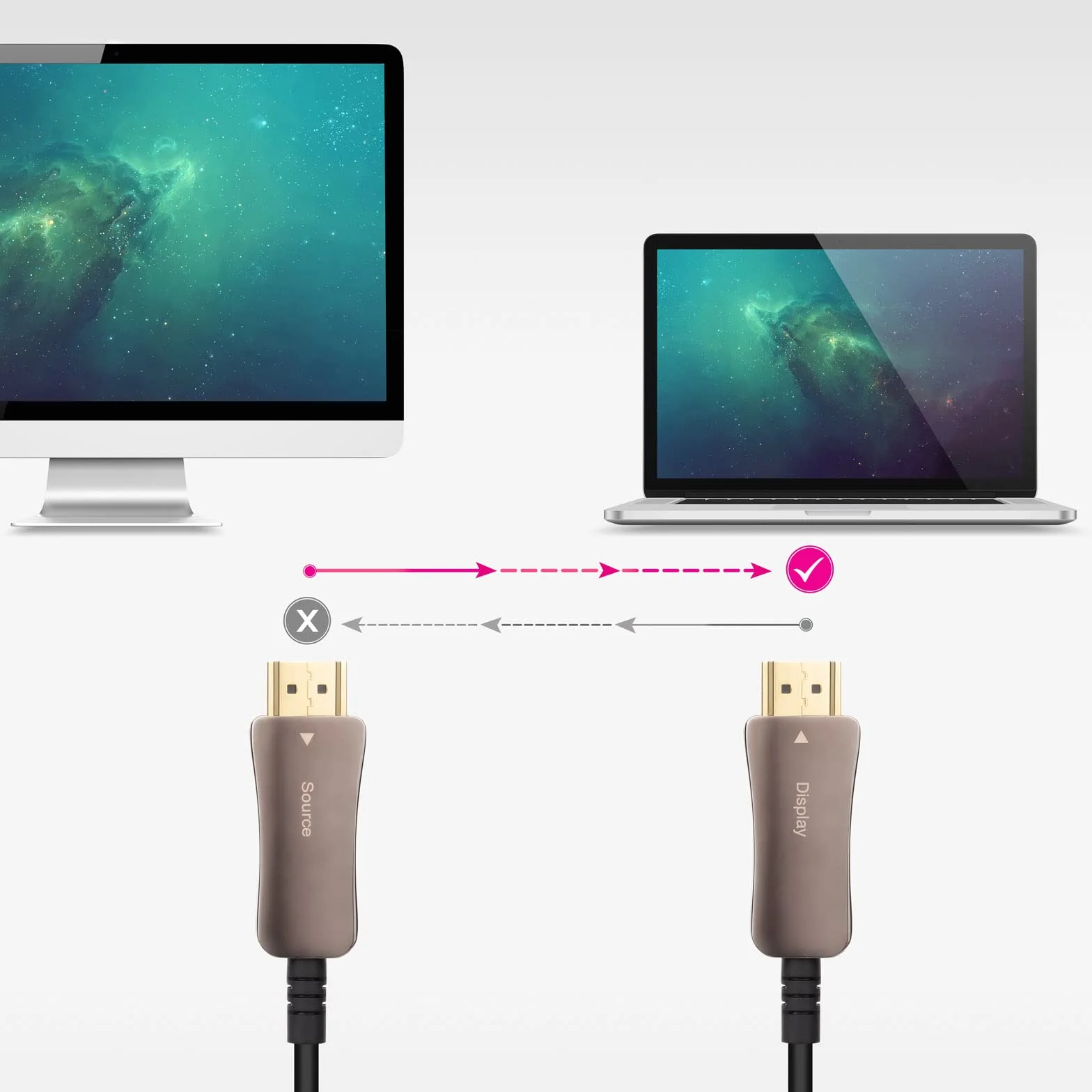 NANOCABLE 10.15.2110 - Kabel HDMI V2.1 AOC 8K@60Hz 4K@120Hz 48Gbps Typ A Męski, Kolor Czarny, 10 m