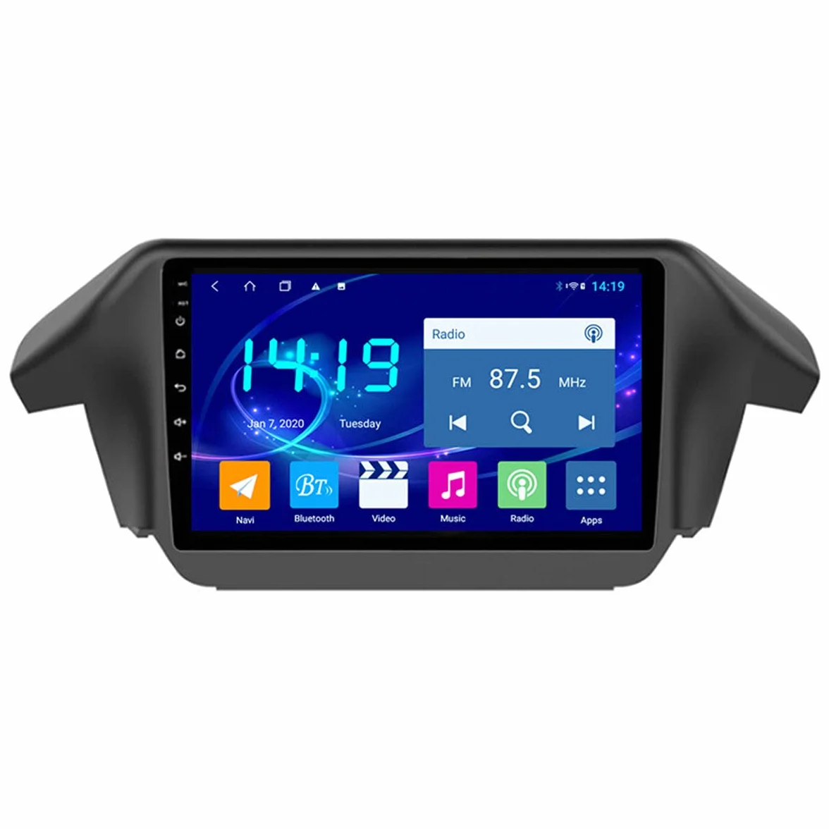 Nawigacja GPS do samochodu, ekran dotykowy 2.5D HD 4G + 64G System nawigacji z aktualizacją mapy Bluetooth, obsługa ponad 71 rodzajów języków, dla Honda ODYSSEY 2009-2014