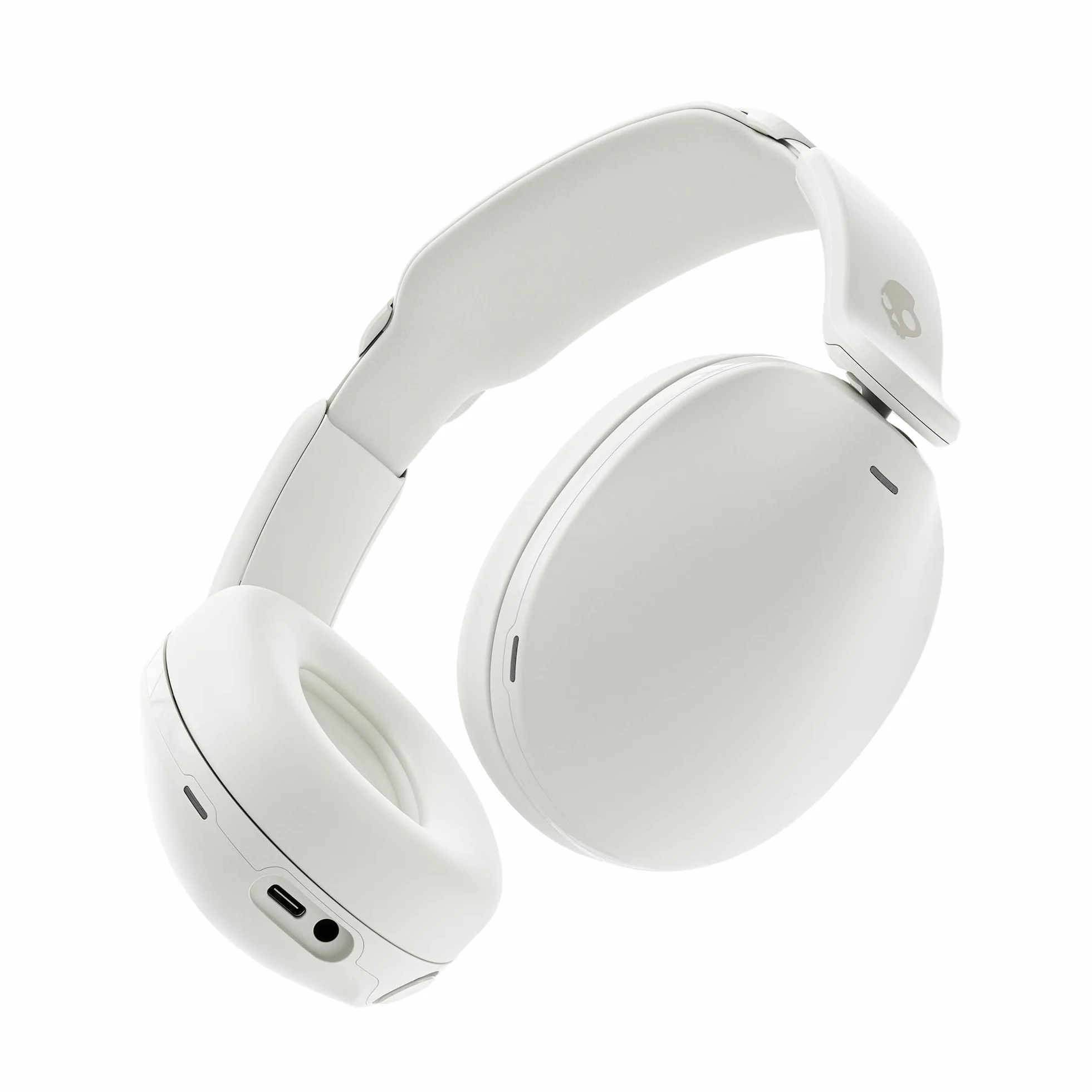 Skullcandy Hesh 360 – bezprzewodowe słuchawki nauszne Bluetooth, do 100 godzin słuchania, konstrukcja wyciszająca hałas, składane na płasko, mikrofon, iPhone, Android - Kość