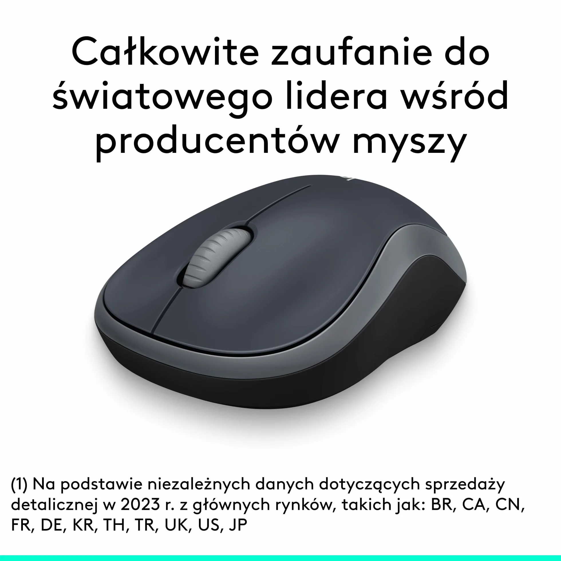 Logitech M185 910-002235 Mysz, Szary/Czarny, 2,4 GHz