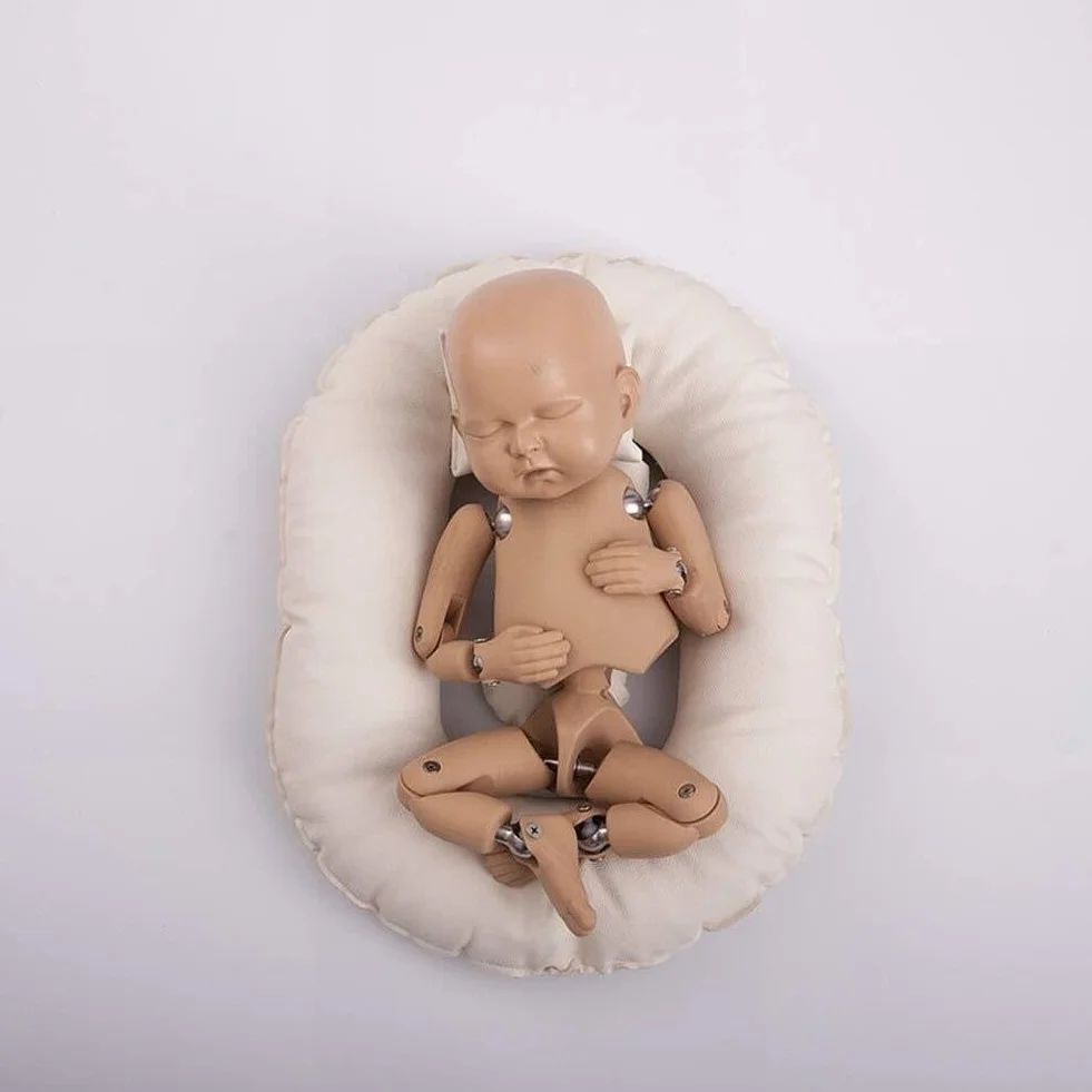 Poseable silikonowa lalka noworodka z przegubami kulowymi realistyczny model niemowlęcia do treningu fotograficznego i ćwiczeń pozowania