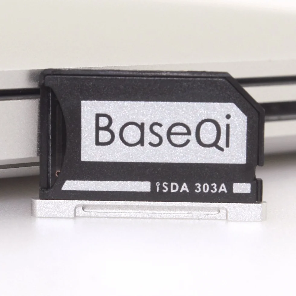 BASEQI Aluminiowy adapter microSD do MacBooka Pro Retina 33.0 cm