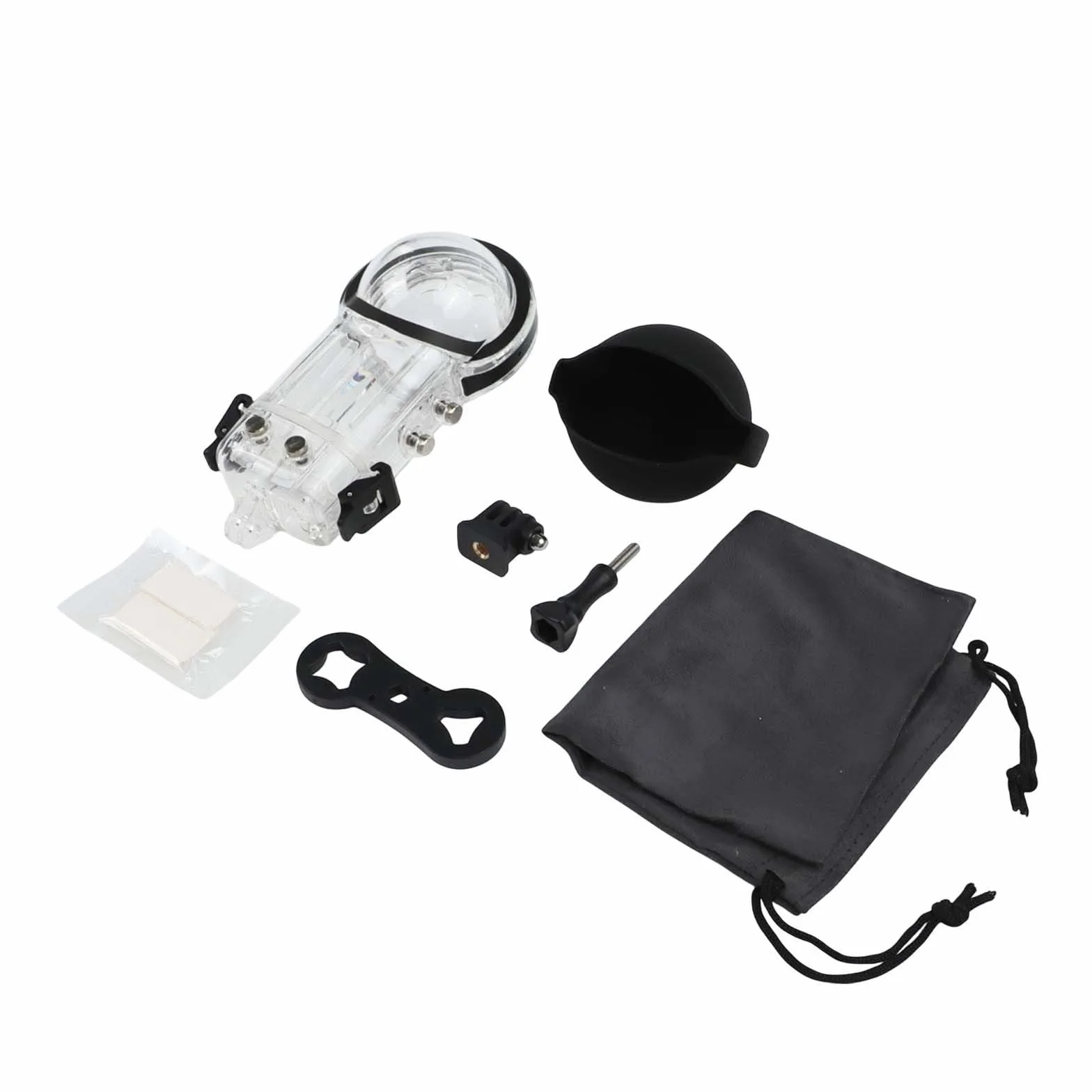 Wodoodporna obudowa do Insta360 X5 – obudowa nurkowa z uchwytem montażowym (przezroczysta powłoka PC, 173,5 x 92 x 88,3 mm) do ochrony kamery podwodnej