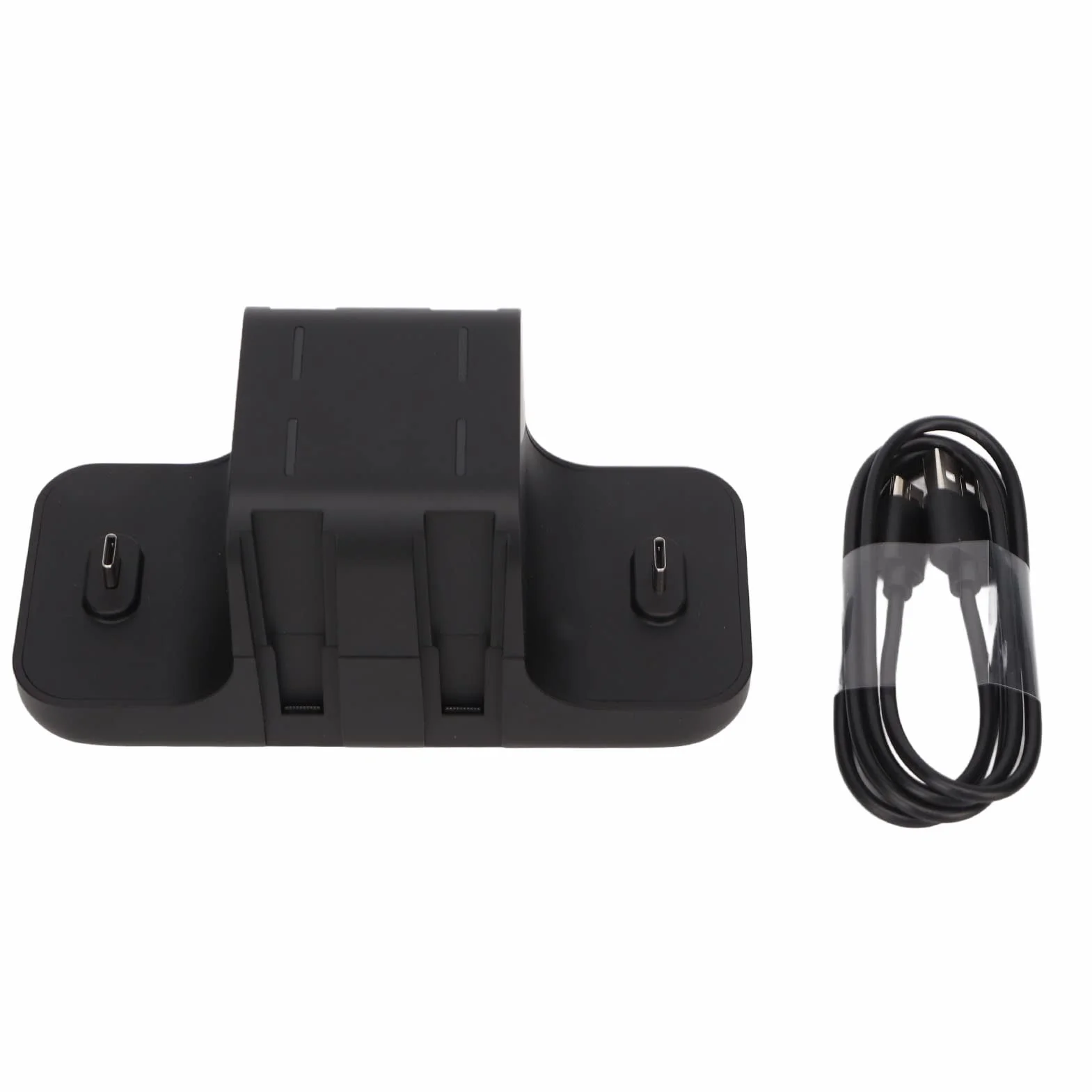 Ładowarka Kontrolera Pro, USB C, Ładowarka z Dwoma Portami USB Podstawa Stacji Dokującej ze Wskaźnikiem LED dla Pro