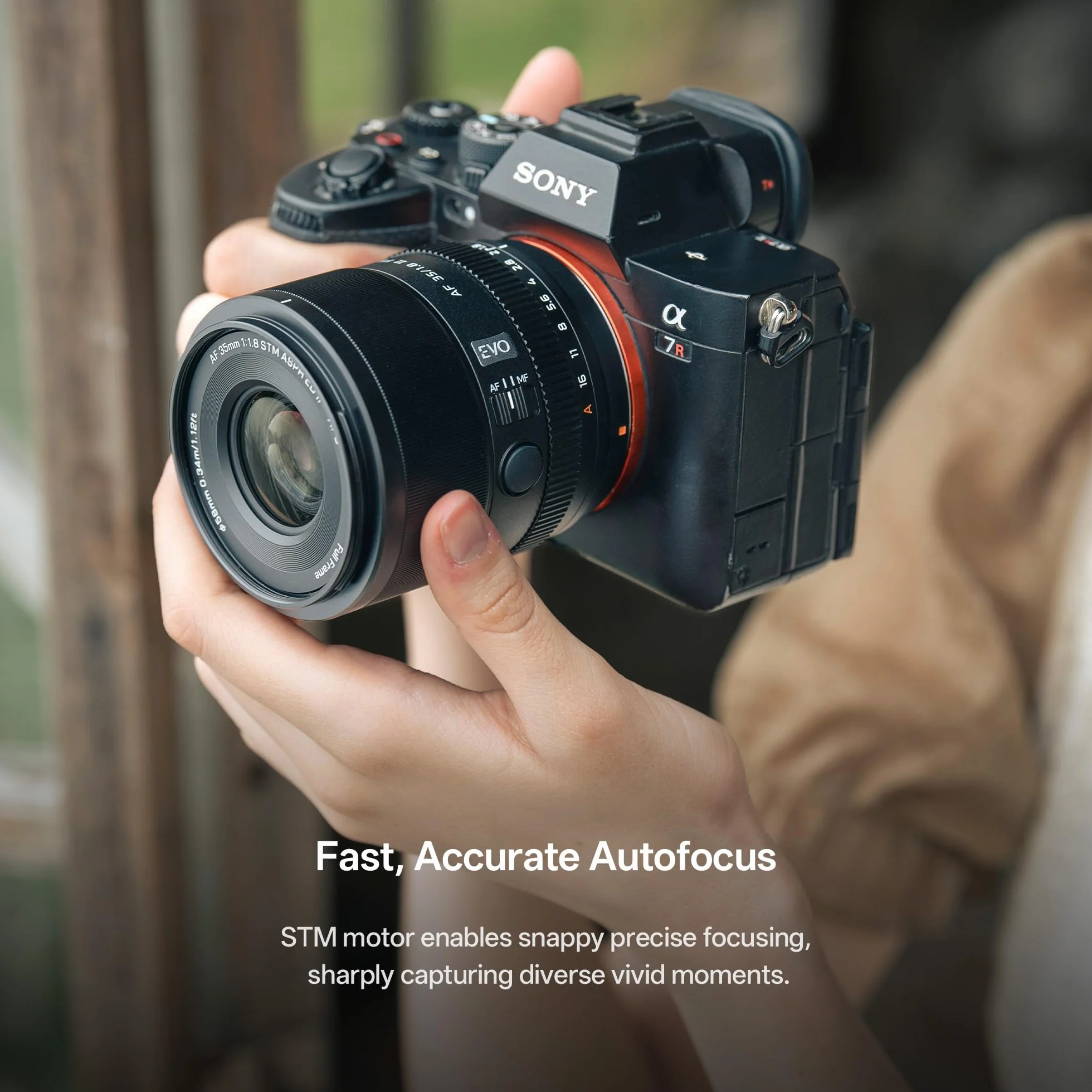 VILTROX 35 mm F1.8 f/1.8 II FE Pełnoklatkowy duży otwór szerokokątny obiektyw autofokusa kompatybilny z aparatami bezlusterkowymi Sony E-Mount Alpha a7 a7II a7III a7R a7RII a7RIII a7RIV a7S a7SII a9