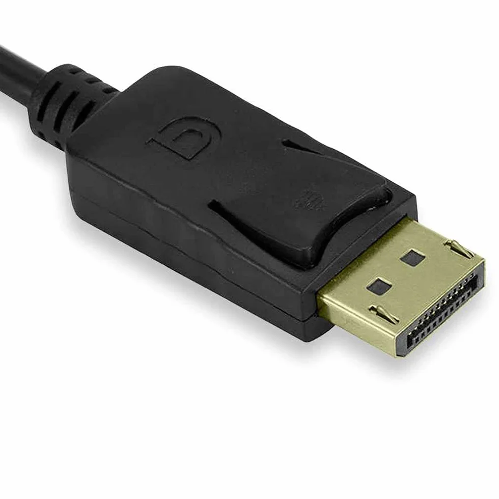 OcioDual Cable DisplayPort a DVI 1,8m Męski Czarny Przetwornik wideo Full HD 1080p do telewizora PC Notebook