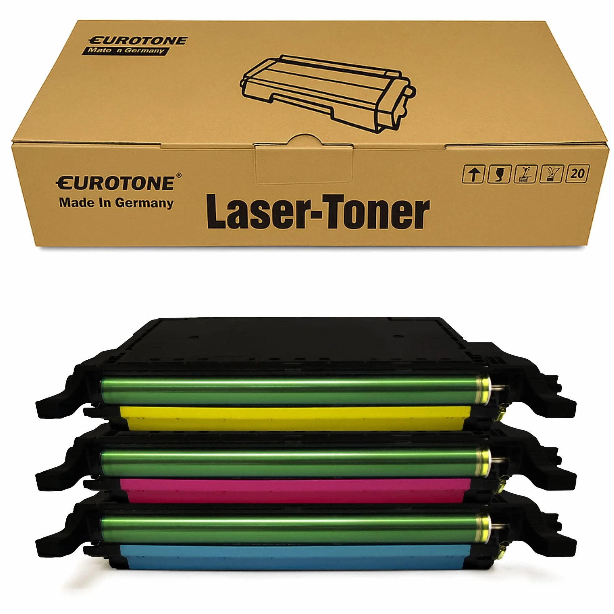 Eurotone 3X toner kompatybilny z Samsung CLX 6220 6250 wie CLT-5082L 5082L Color niebieski czerwony żółty