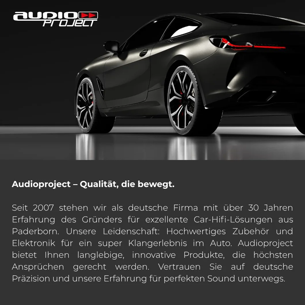 Audioproject A155 antena samochodowa na dach 40 cm do VW Golf 4 5 6 7 Lupo Polo 6R Audi Opel Ford Focus BMW Seat Skoda DAB