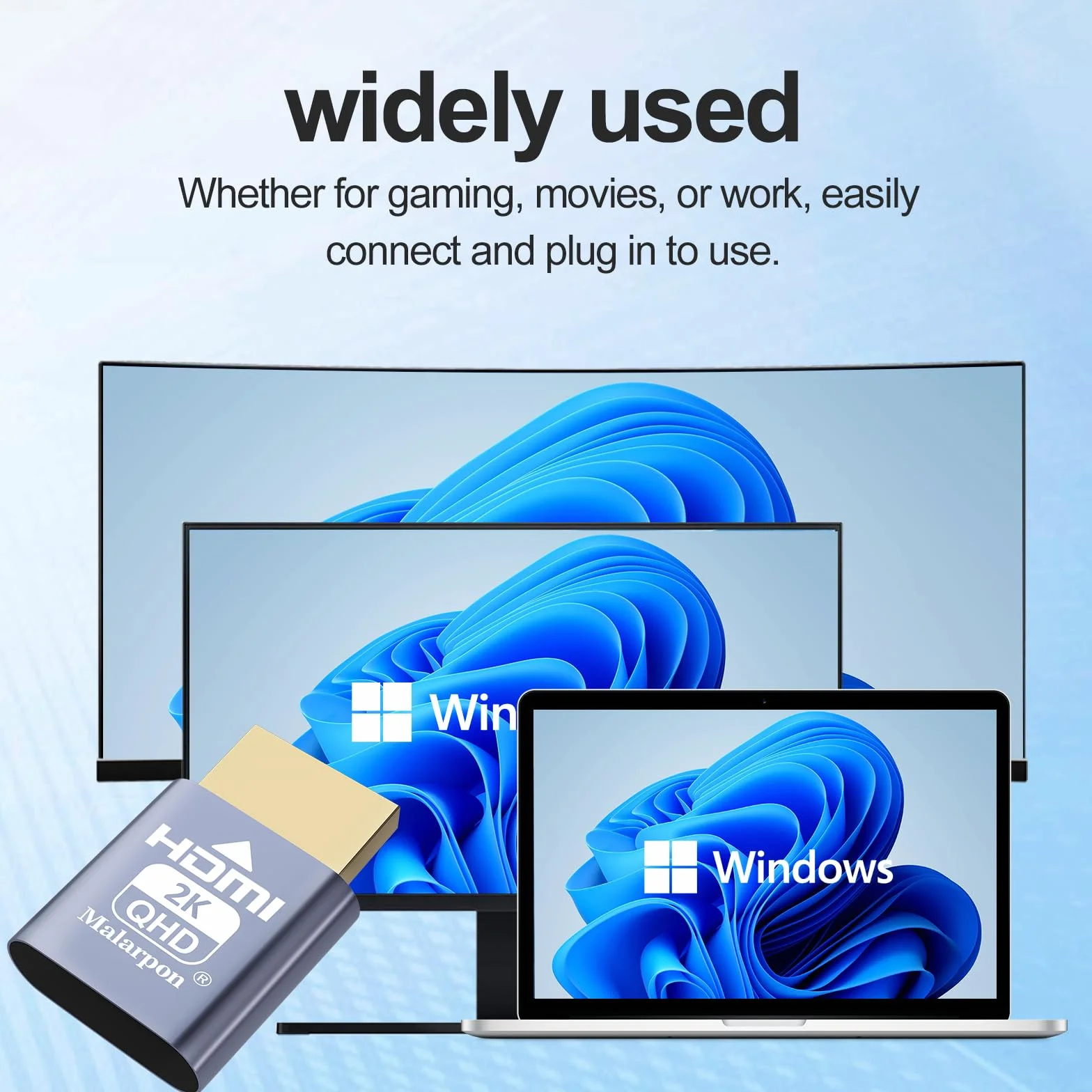 HDMI Dummy Plug Fit-Headless Display Emulator DDC EDID Headless Ghos z Windows Mac OSX Linux Świetny do przyspieszenia grafiki 1920 x 1080 przy 60 Hz 6P