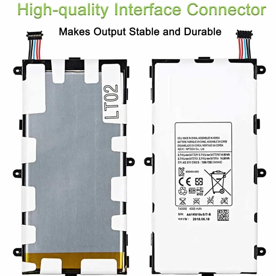 XITAIAN 3.7V 14.80Wh T4000E Bateria Zamiennik do Samsung Galaxy Tab 3 7.0 SM-T210R