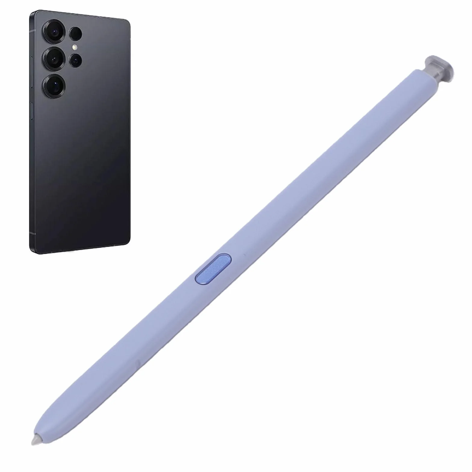 LICAEVEY Rysik do Samsunga S25 Ultra 5G EJ-PS938BBEGUJ Zamiennik do S25 Ultra 5G 6.9 We Wszystkich Wersjach S Pen 4096 Poziomów Nacisku z 5 Końcówkami Stalówki 1 Zacisk (Jasnosrebrny)