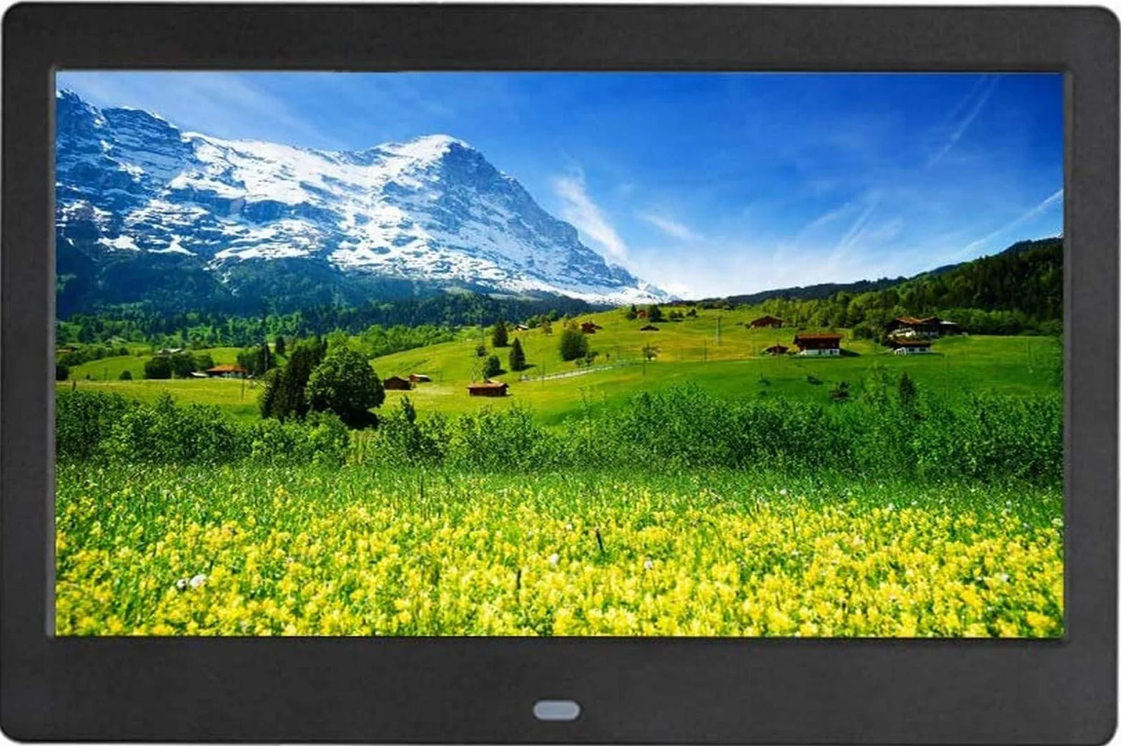 Cyfrowa ramka na zdjęcia 10c cali HD Elektroniczna ramka na zdjęcia Reklamowa ramka na zdjęcia Elektroniczna ramka na zdjęcia Maszyna reklamowa Ramka na zdjęcia na prezen, Black-10 inches