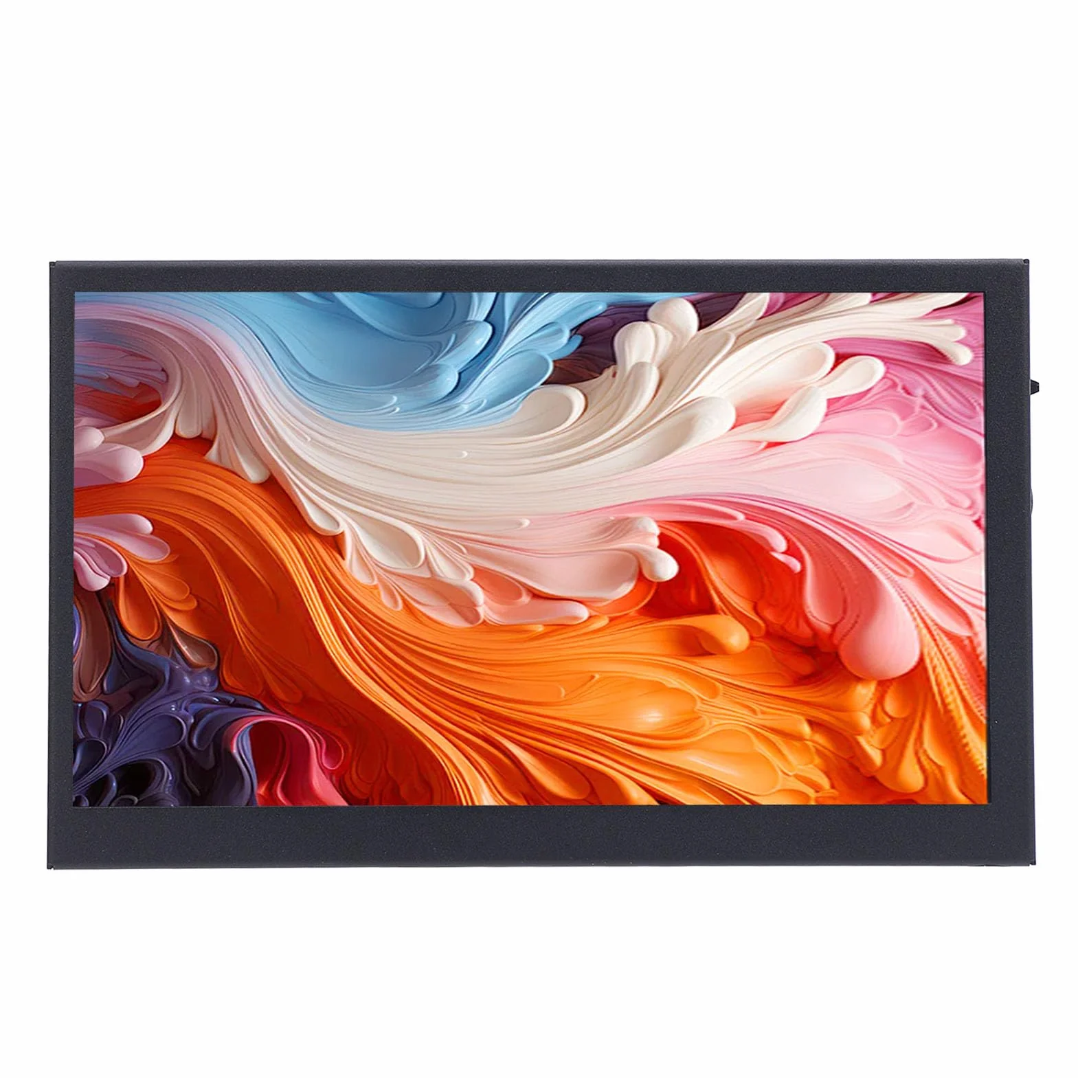 Lazmin112 Przenośny Ekran 7 Cali, Wyświetlacz IPS LCD 1024x600 HD, Kąt Widzenia 170°, Ekran Dotykowy z Podwójnymi Głośnikami, do Telewizora Komputerowego PC, Konsole do Gier dla Laptopów