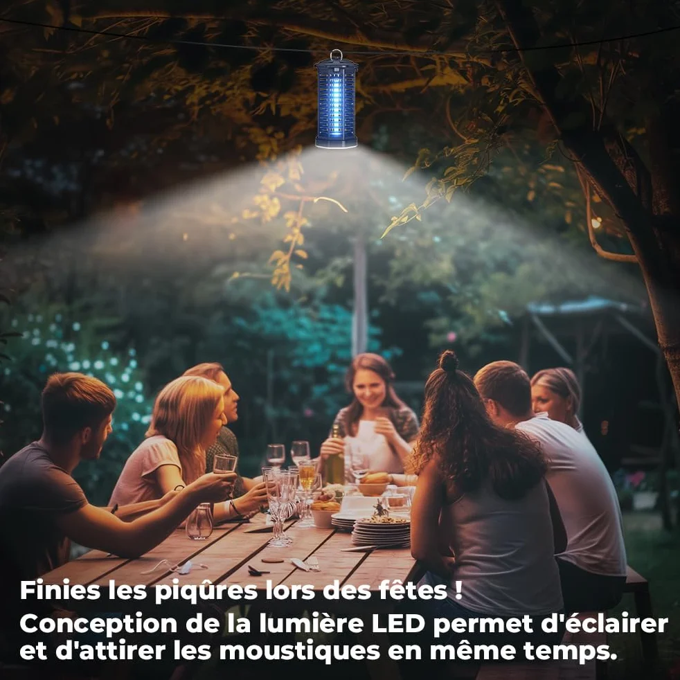 YISSVIC Lampa przeciw komarom 4200 V 15 W UV LED IPX4