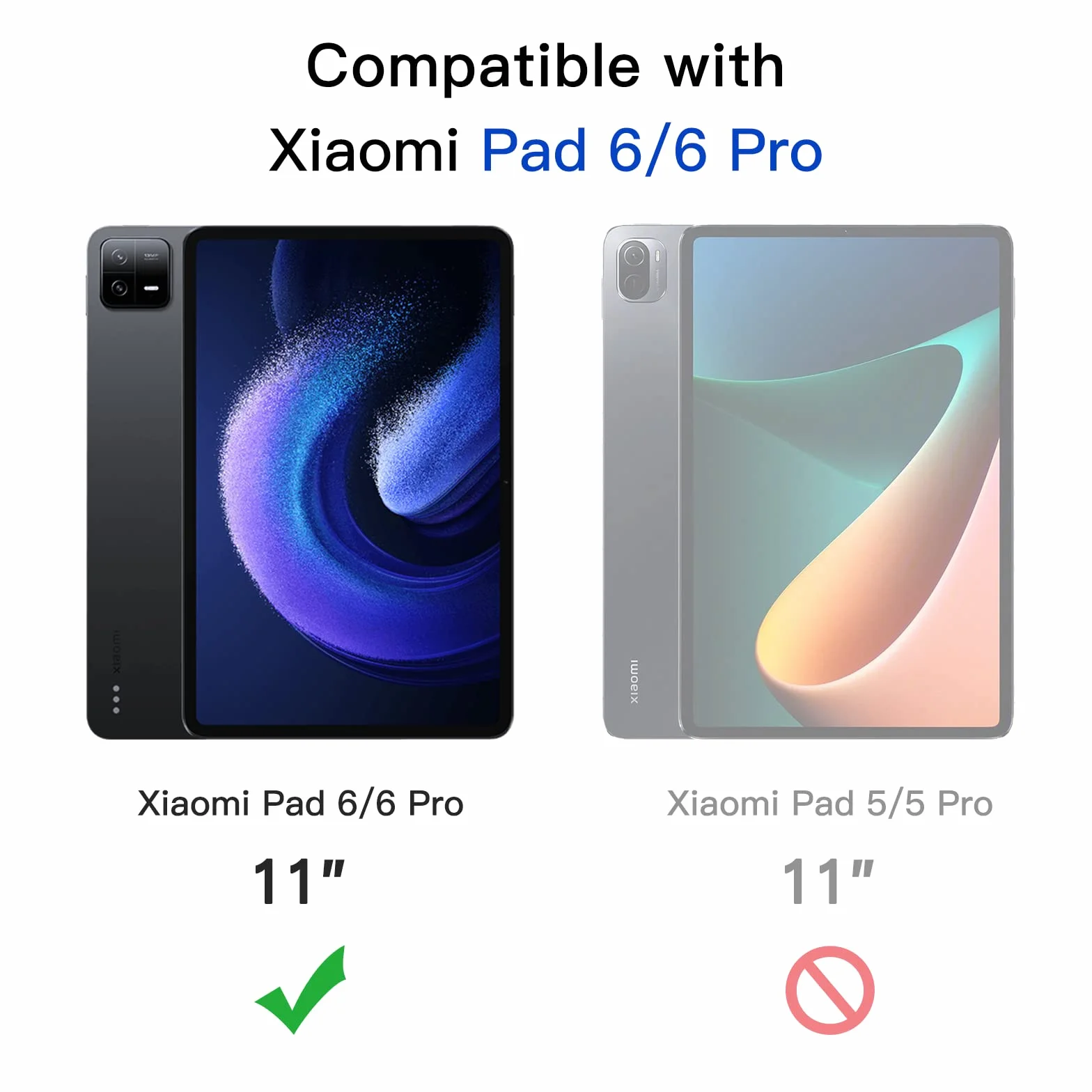 JETech Ochraniacz Ekranu Xiaomi Mi Pad 6 Pro 11 Cala 2023 Szkło Hartowane HD 2 Sztuki