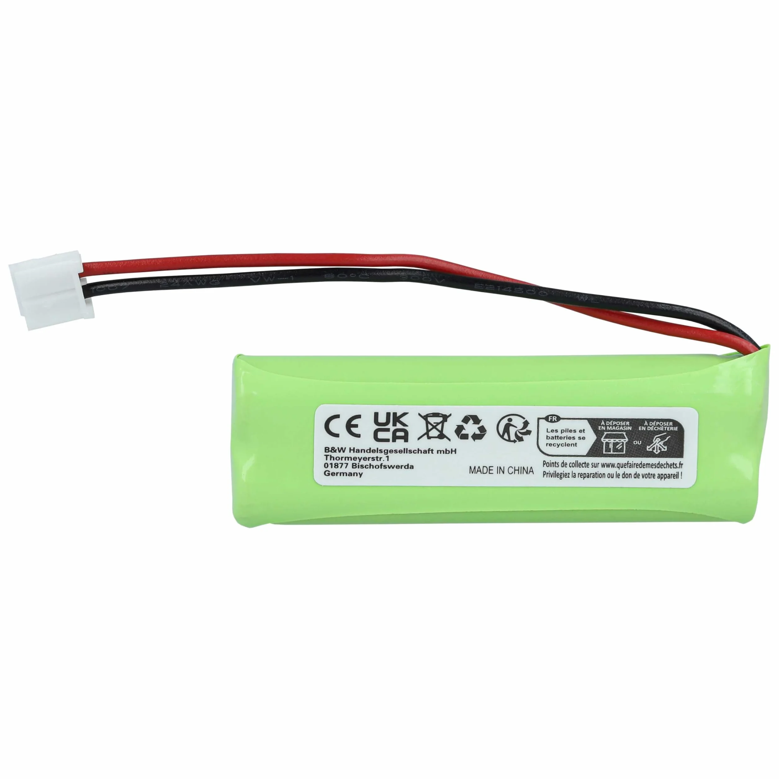 vhbw 10 x bateria zamienna do GPHC05RN01, GP1010, VTHC04RN00, VT50AAAALH2BMJZ do bezprzewodowego telefonu stacjonarnego (500 mAh, 2,4 V, NiMH)