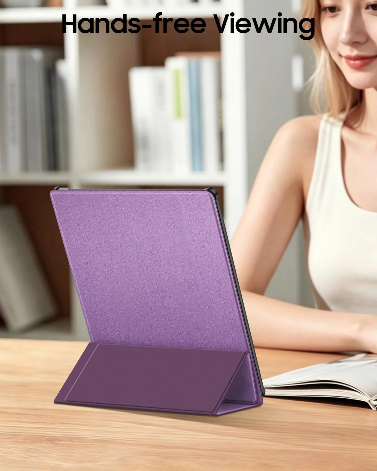 FINTIE Etui na Kindle Scribe (3. generacji, 2025) i Kindle Scribe Colorsoft (1. generacji, 2025) z uchwytem na długopisy - cienka lekka osłona ochronna z automatycznym budzeniem/snu, (fioletowy)