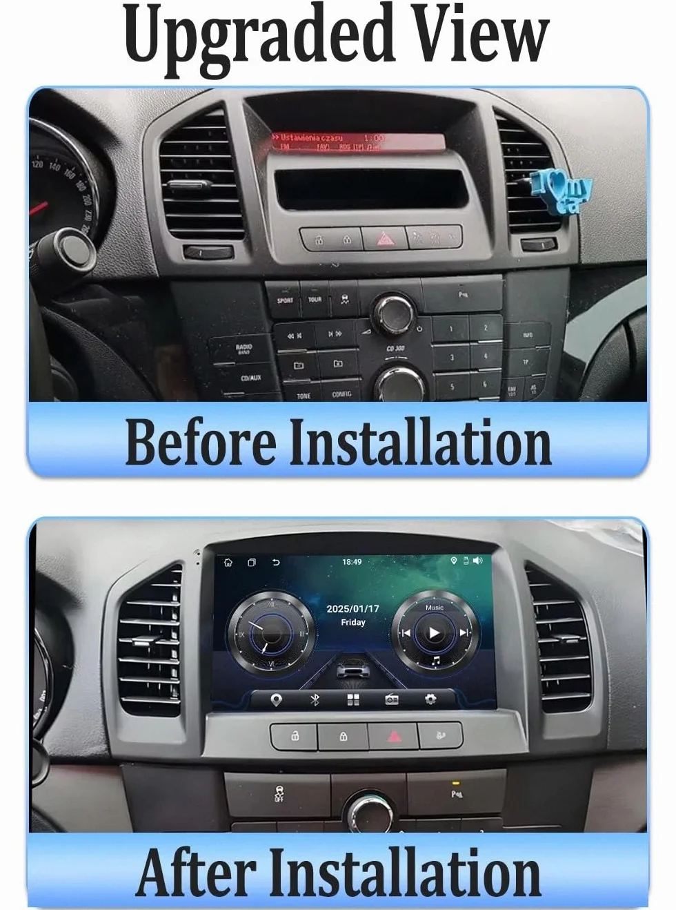 Radio Samochodowe Z Ekranem Dotykowym dla Opel Insignia 2008-2012 9 Inches Android 15 Jednostka Główna Z Ekranem Samochodowym Fm Am Bluetooth Usb Android Auto Do, 8 Core 6G+128G