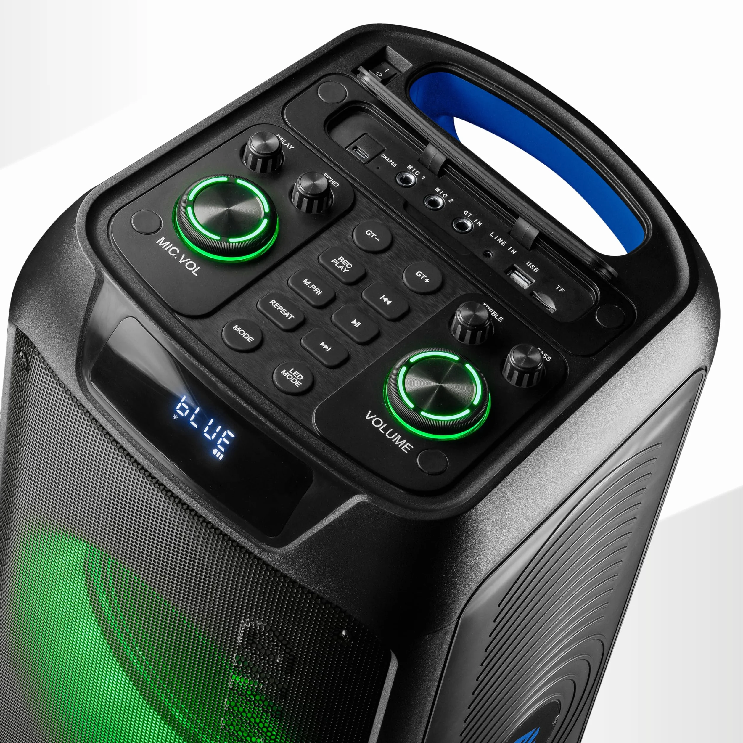 Music Sound Sound Box, przenośny głośnik Bluetooth, 110W, oświetlenie RGB Sync, True Wireless, uchwyt i koła, 3 godziny pracy na baterii, mocny dźwięk na imprezy na świeżym powietrzu