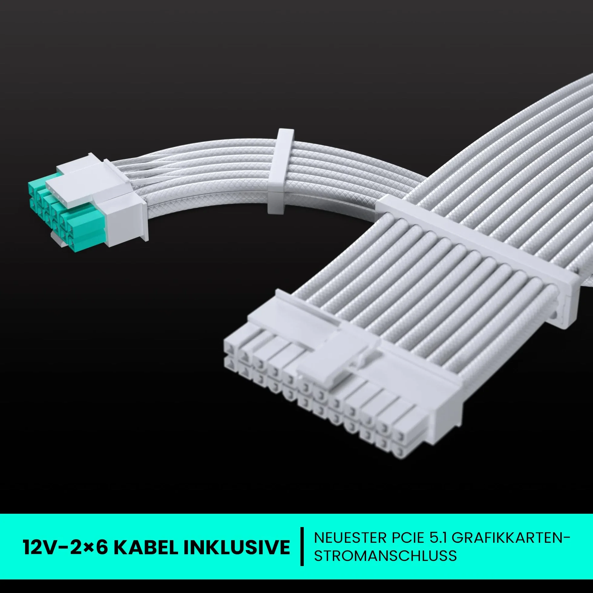 Phanteks AMP GH V2 1000 W zasilacz PC, biały, 1000 W, zasilacz ATX, PCIe 5.1, ATX 3.1 PSU | 80 Plus Platinum, wszystkie kable odłączane, cichy