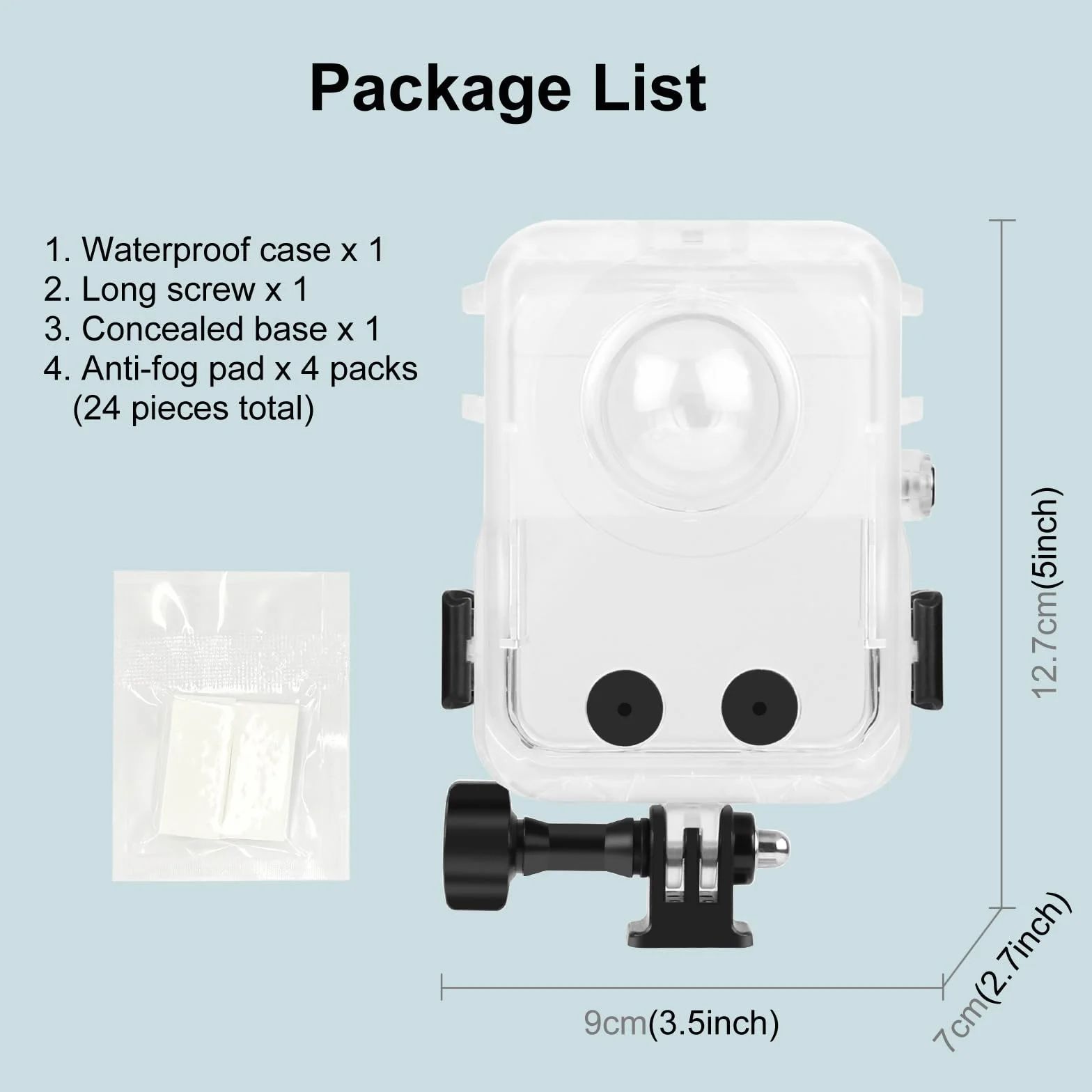Wodoodporna obudowa do nurkowania dla DJI Osmo 360, 40M obudowa do aparatu podwodnego