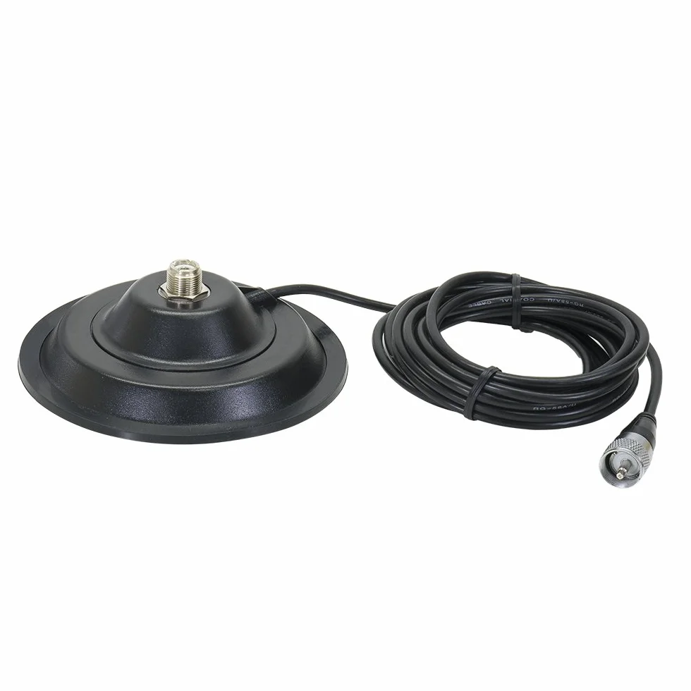 Zestaw stacji radiowej CB PNI Escort HP 62, ASQ, wzmocnienie RF i antena CB PNI ML70 z podstawą magnetyczną 145 mm w zestawie