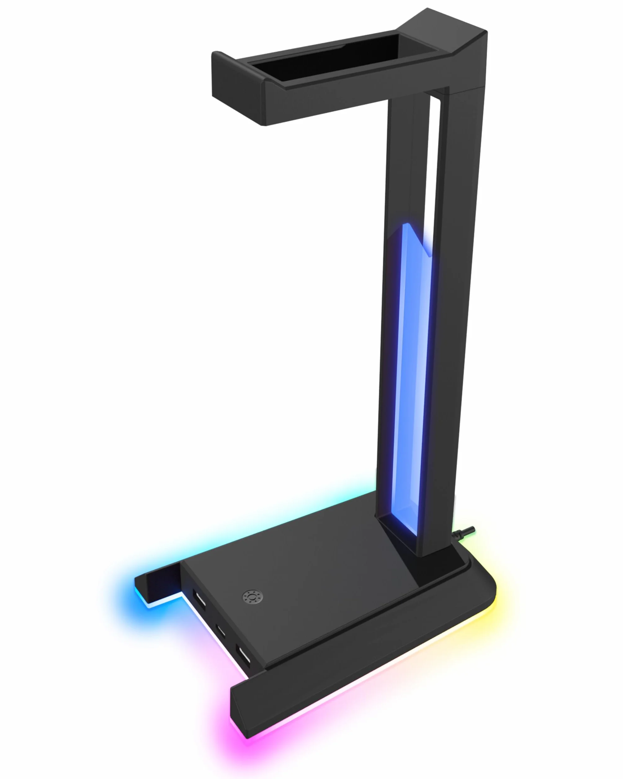 Speedlink EXCELLO NX Stojak na słuchawki RGB z 9 trybami LED, USB Hub 2.0 3 porty USB, czarny