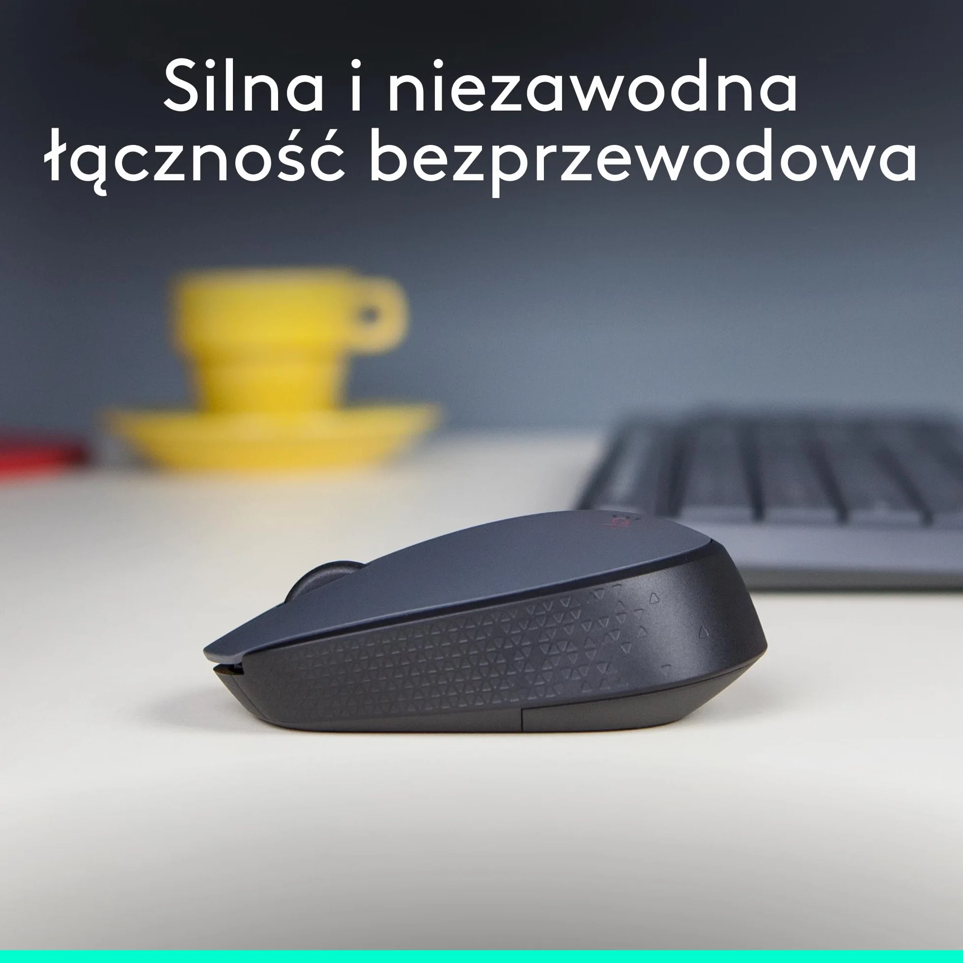 Logitech M170 Mysz bezprzewodowa, 2,4 GHz z nanoodbiornikiem USB, optyczne śledzenie ruchów, 12-miesięczna żywotność baterii, oburęczna, PC / Mac / Laptop - Szary