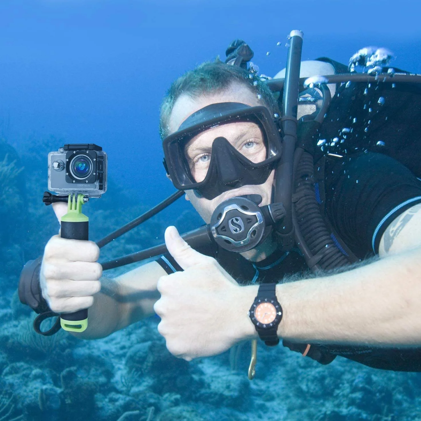 WOLFANG Pływający Uchwyt Boi Wodoodporny Monopod Ręczny Kij do Selfie do Kamery Akcji