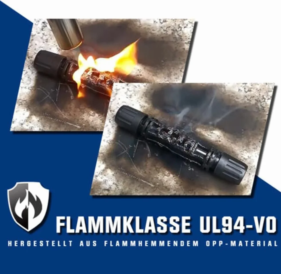 2-pak czerwony + czarny 50 + 50 m | 10 mm² 7AWG maks. 1800 V przedłużacz | w zestawie wtyczka solarna, bezhalogenowa IP67, podwójnie izolowany drut wysokiej jakości, kabel solarny PV do panelu