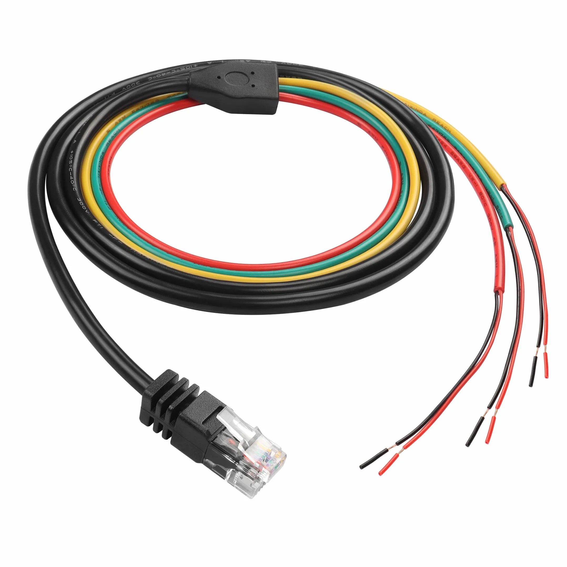 YAODHAOD RJ11/12 6P6C wtyczka 6-biegunowa 1,5 m do kabla telefonicznego Ethernet CCTV