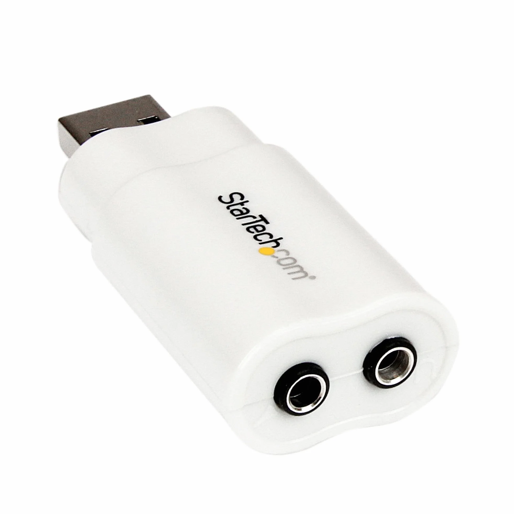 StarTech.com Konwerter adaptera audio USB na stereo - adapter stereo USB - zewnętrzna karta dźwiękowa USB - karta dźwiękowa laptopa, TAA (ICUSBAUDIO)