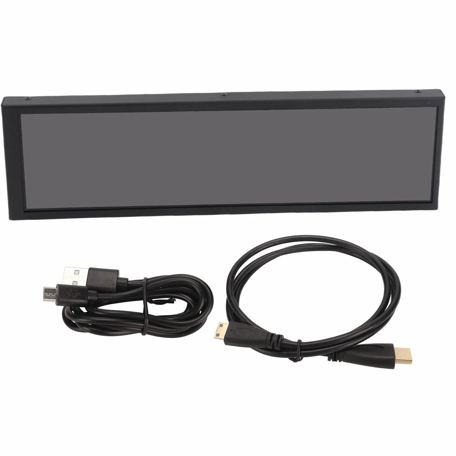Monitor Dodatkowy, Mały Monitor Wyświetlacz LED 1920x480 8,8-calowy Ekran IPS Mini Ekran do Komputera PC do Monitora Samochodowego GPU Obudowa Komputera Ekran Pomocniczy Zestawy