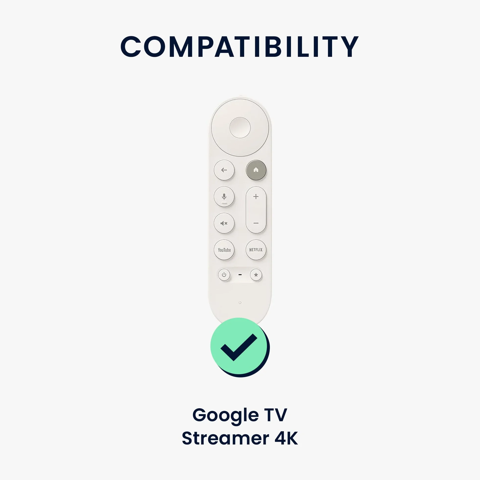 kwmobile Etui do pilota Google TV Streamer 4K Case - silikonowe białe