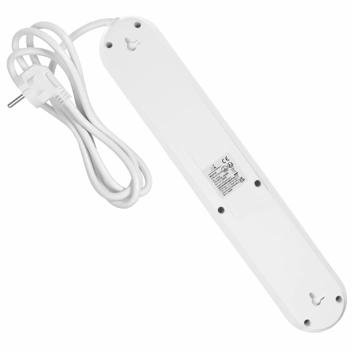 Maclean Listwa zasilająca MCE394/MCE395 2500 W 1,5 m Biały 5 gniazd 3xUSB